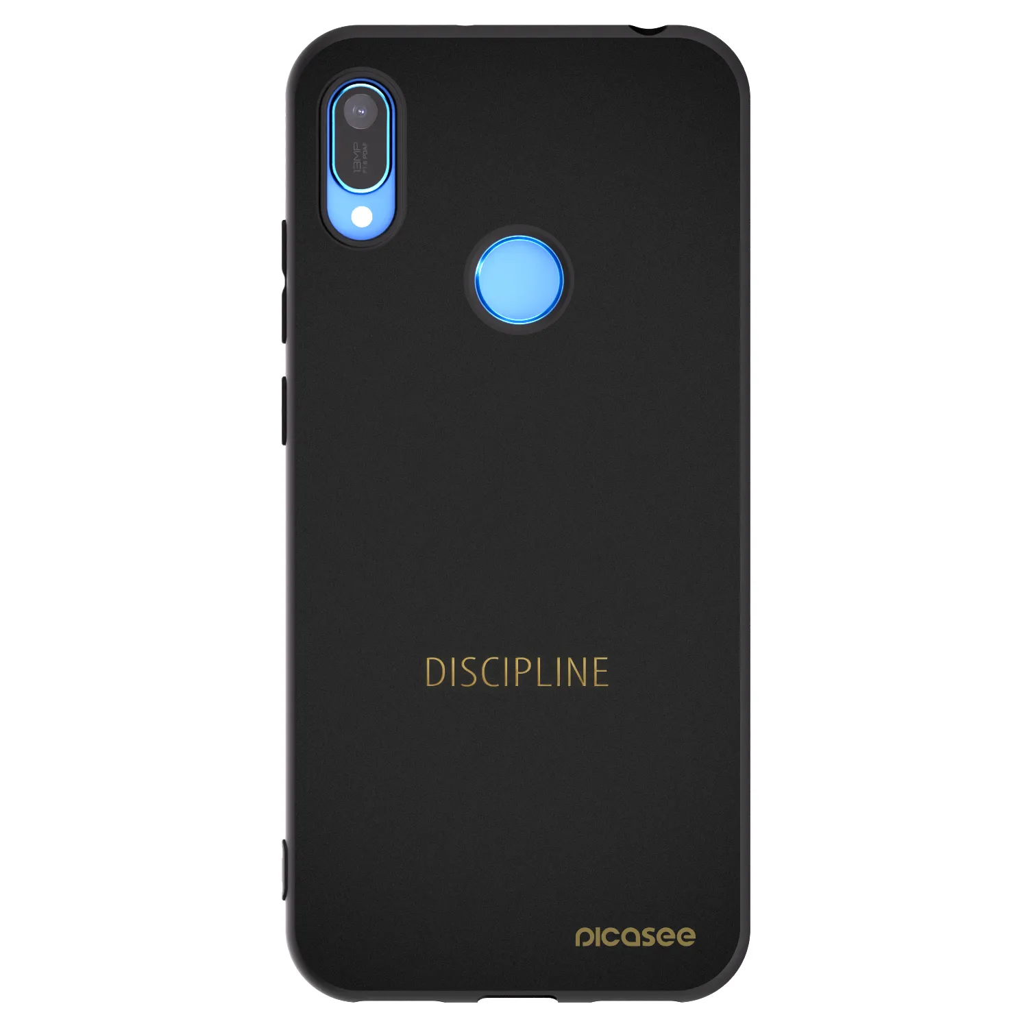 Picasee fekete szilikon tok az alábbi mobiltelefonokra Huawei Y6 2019 - Discipline
