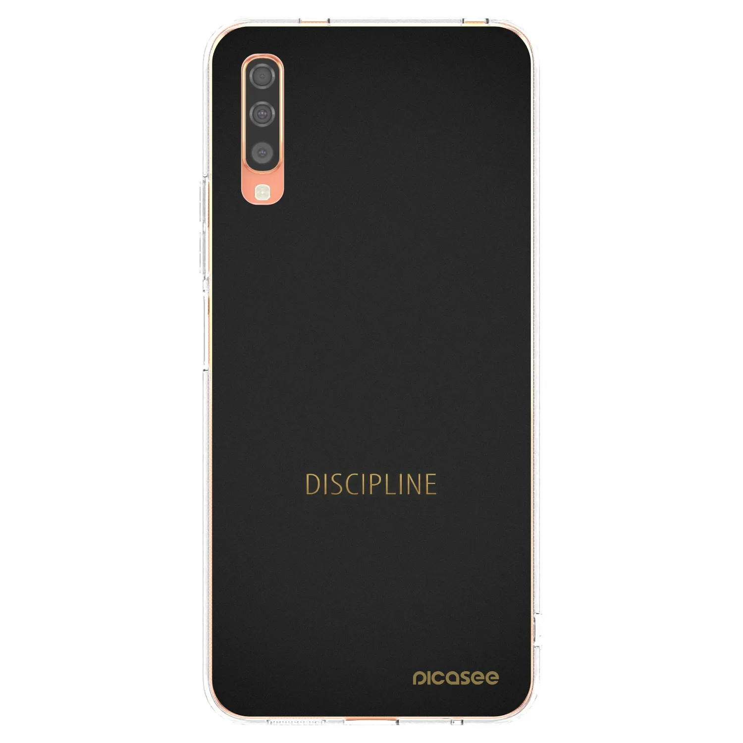 Picasee átlátszó szilikon tok az alábbi mobiltelefonokra Samsung Galaxy A70 A705F - Discipline