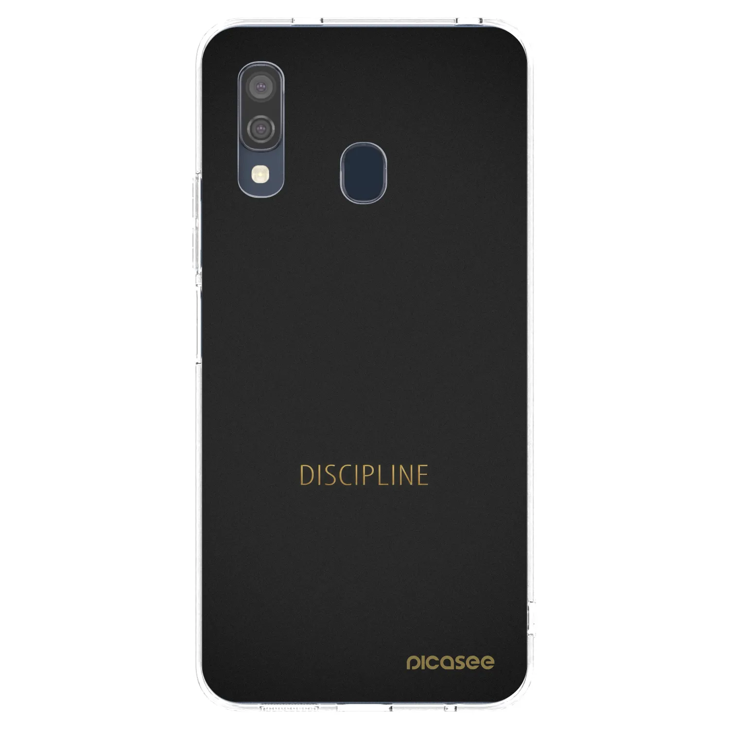 Picasee átlátszó szilikon tok az alábbi mobiltelefonokra Samsung Galaxy A40 A405F - Discipline