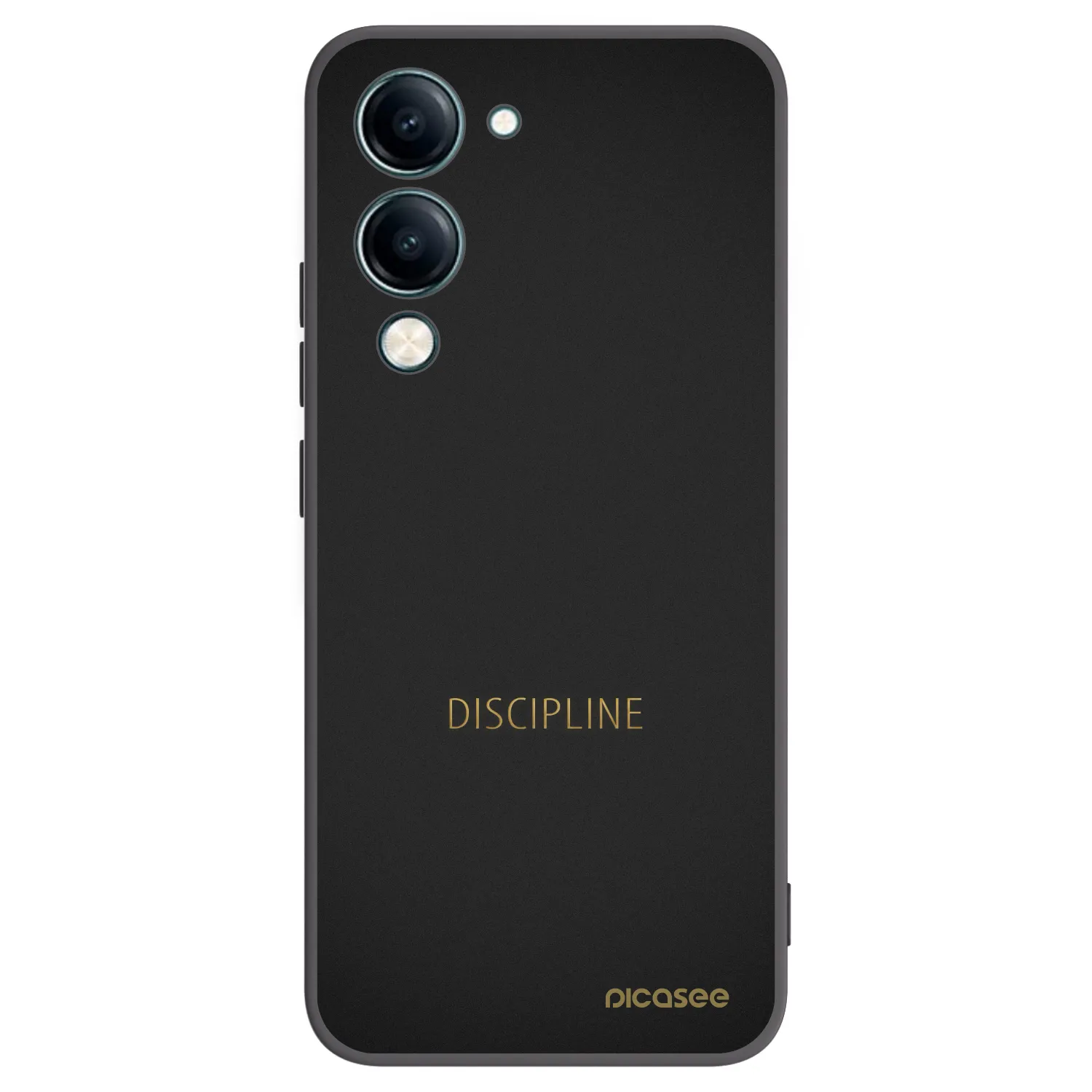 Picasee fekete szilikon tok az alábbi mobiltelefonokra Vivo Y29s 5G - Discipline