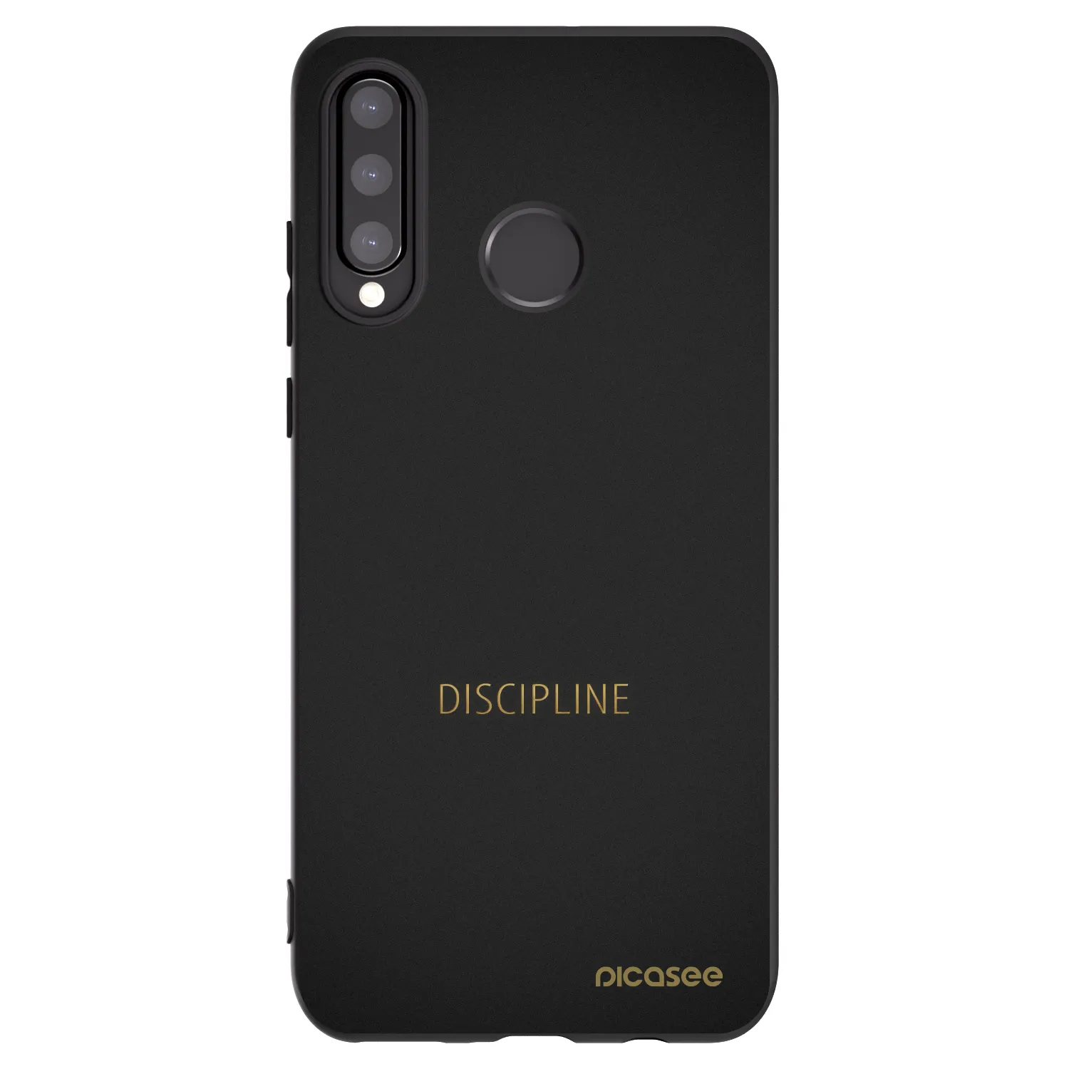 Picasee fekete szilikon tok az alábbi mobiltelefonokra Huawei P30 Lite - Discipline