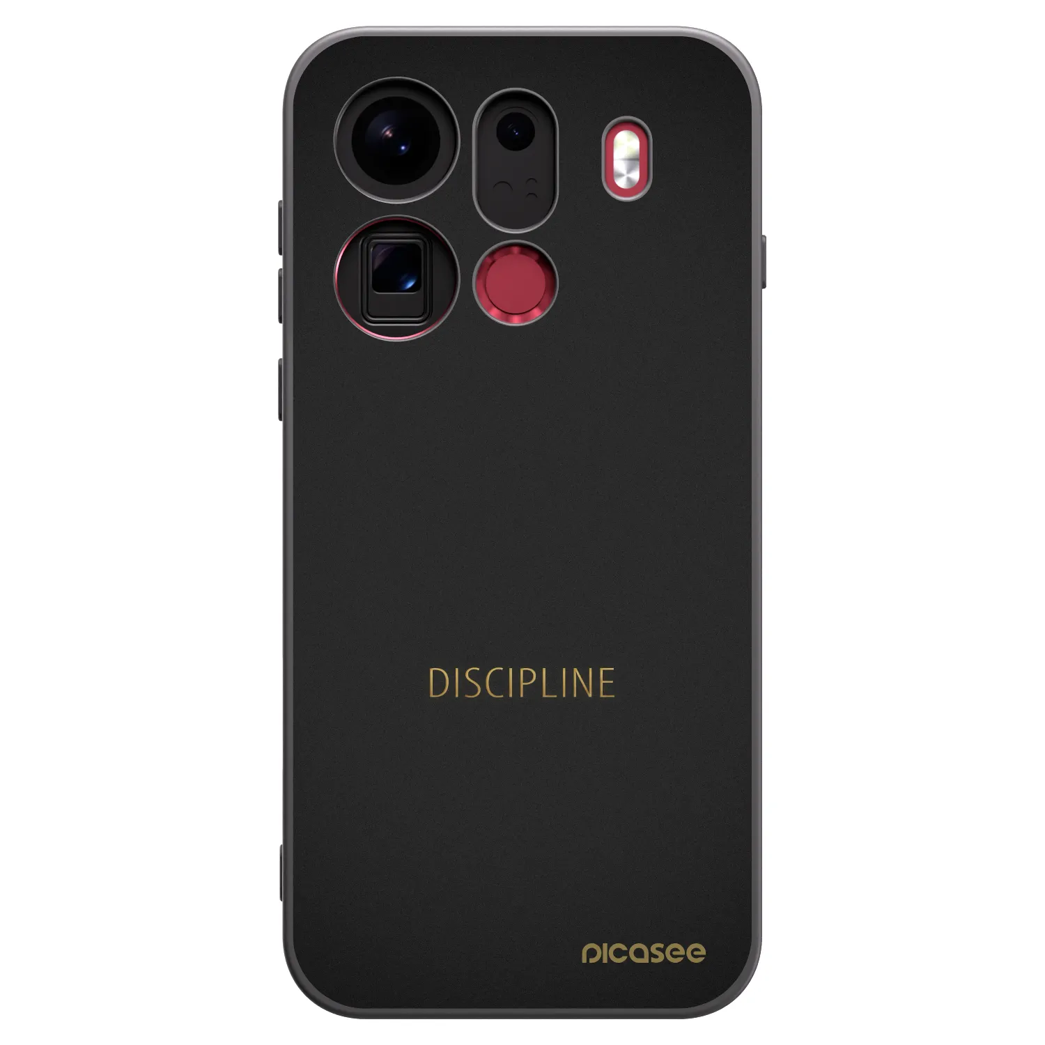 Picasee fekete szilikon tok az alábbi mobiltelefonokra OPPO Find X9 Pro - Discipline