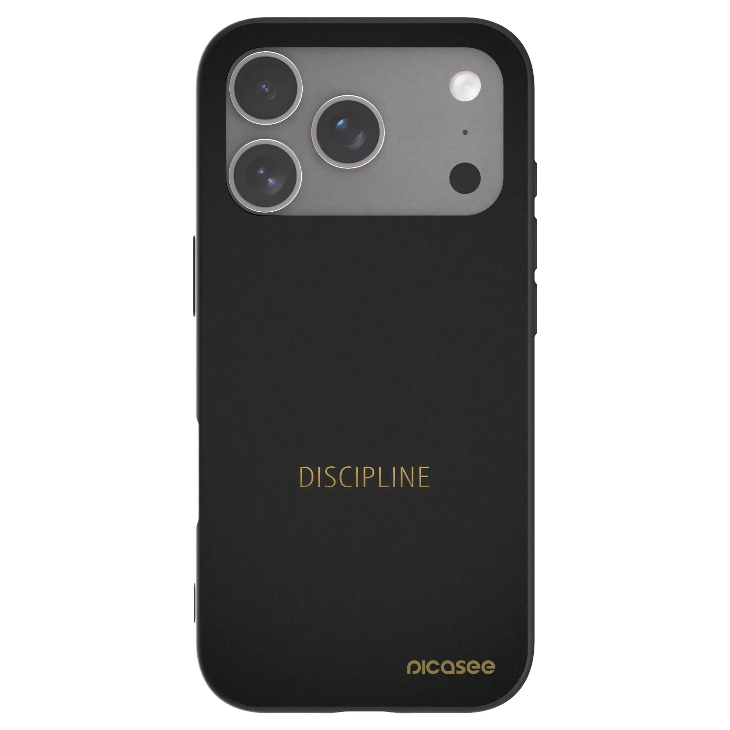 Picasee fekete szilikon tok az alábbi mobiltelefonokra Apple iPhone 18 Pro - Discipline