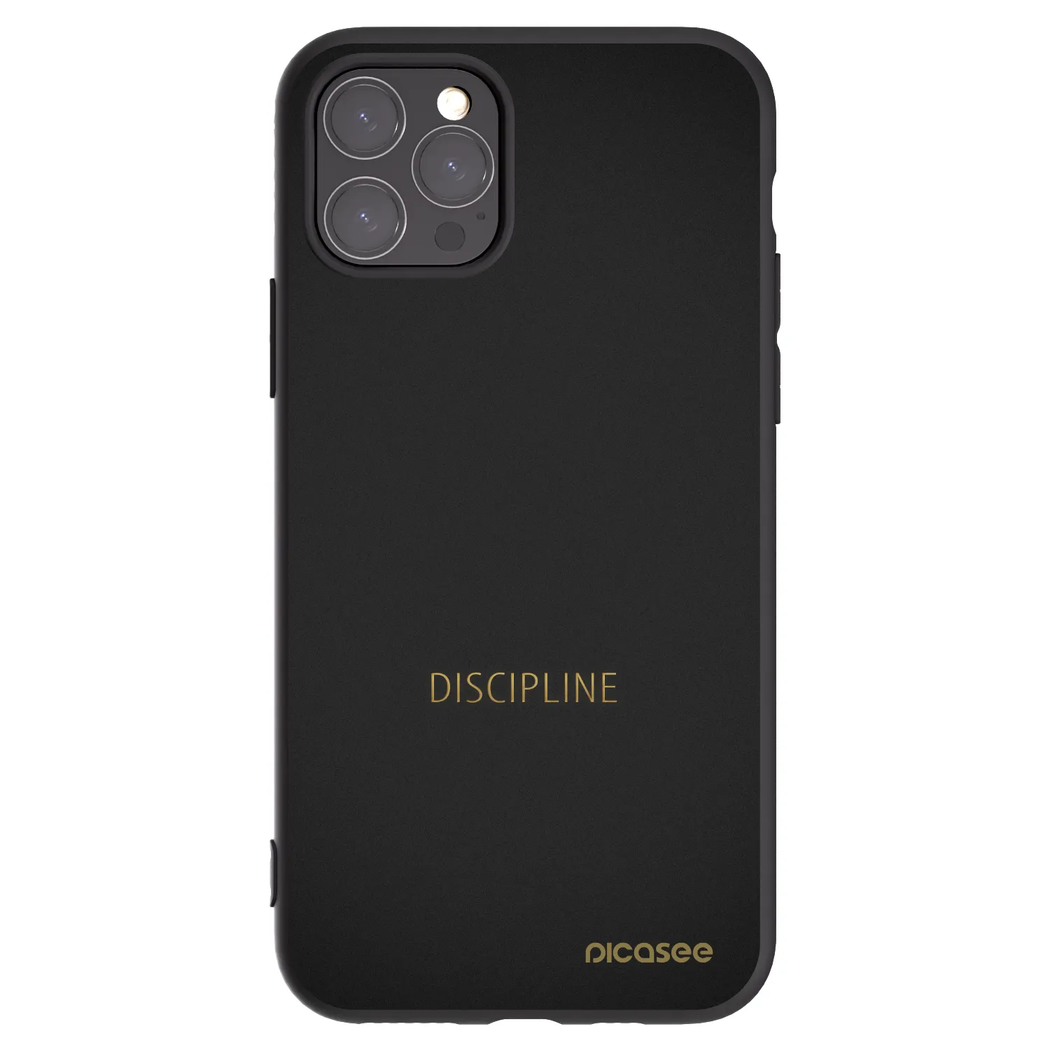 Picasee fekete szilikon tok az alábbi mobiltelefonokra Apple iPhone 11 Pro - Discipline
