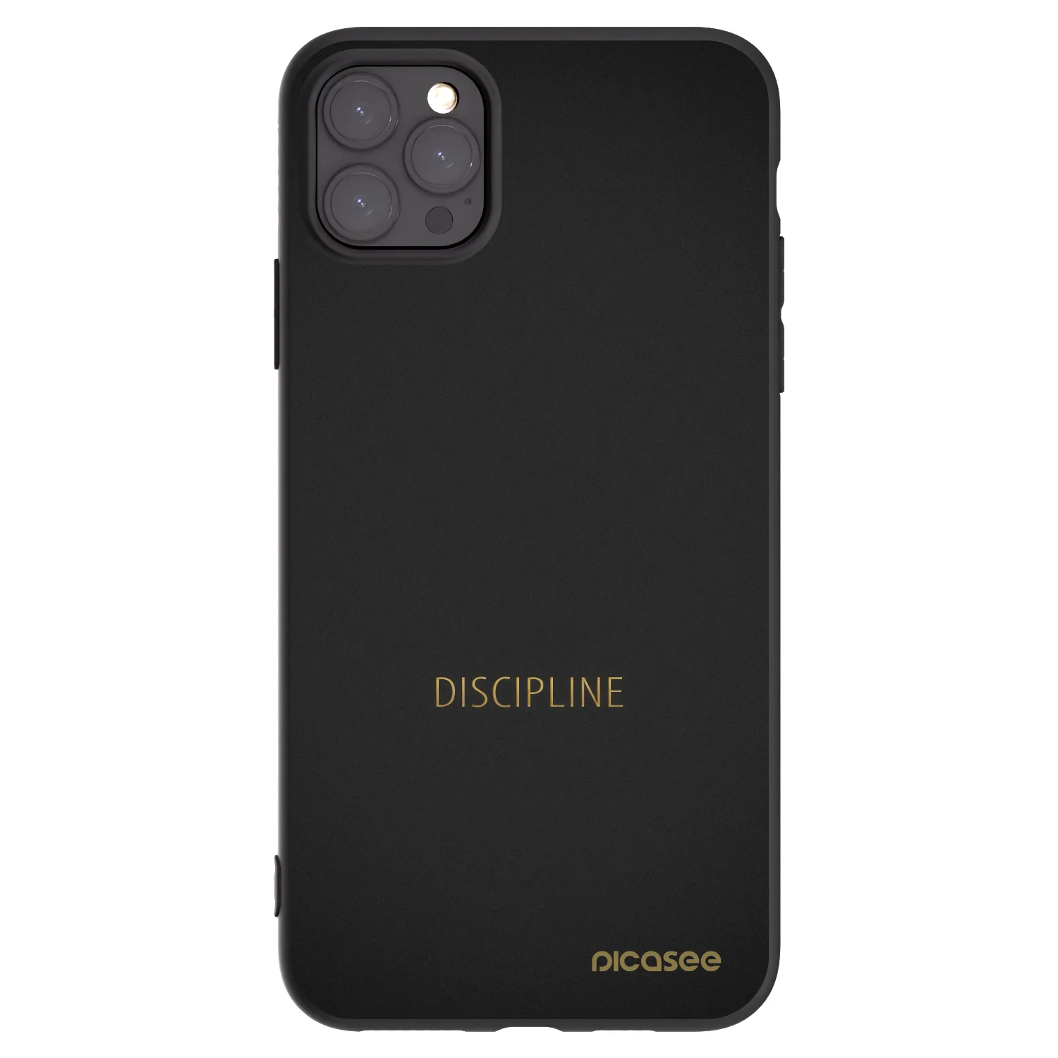 Picasee fekete szilikon tok az alábbi mobiltelefonokra Apple iPhone 11 Pro Max - Discipline