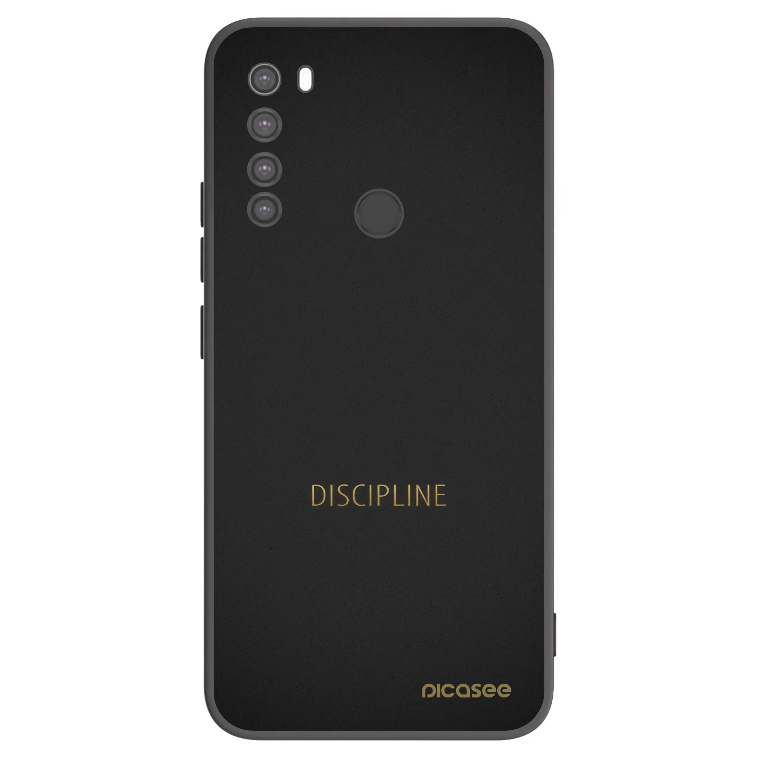 Picasee fekete szilikon tok az alábbi mobiltelefonokra Xiaomi Redmi Note 8 - Discipline