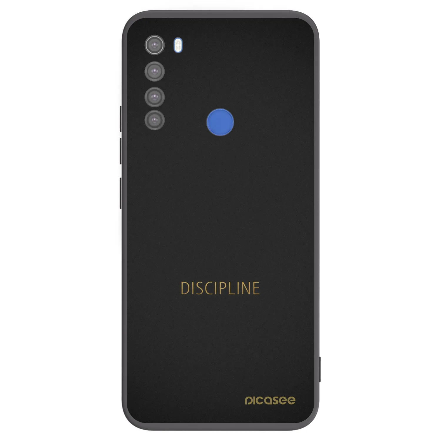 Picasee fekete szilikon tok az alábbi mobiltelefonokra Xiaomi Redmi Note 8T - Discipline