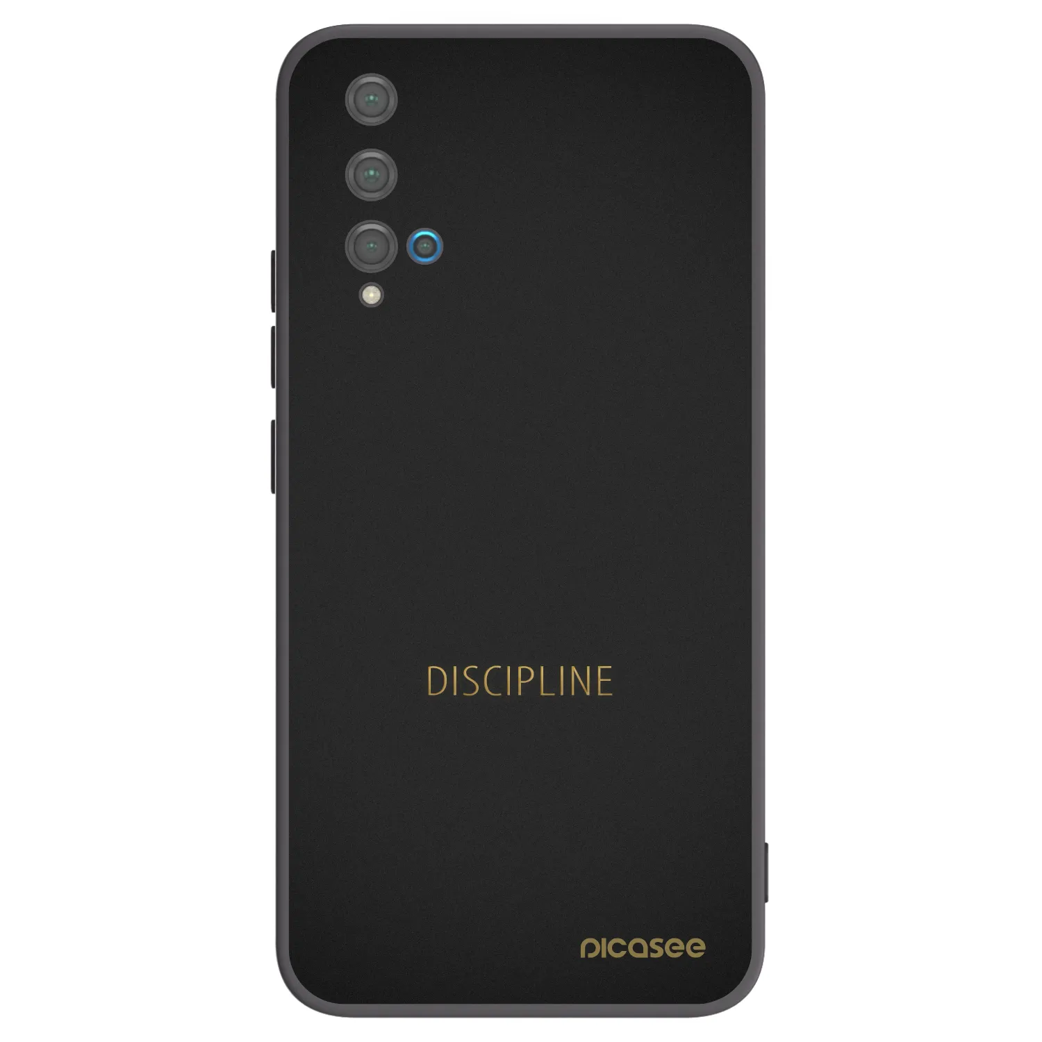 Picasee fekete szilikon tok az alábbi mobiltelefonokra Huawei Nova 5T - Discipline
