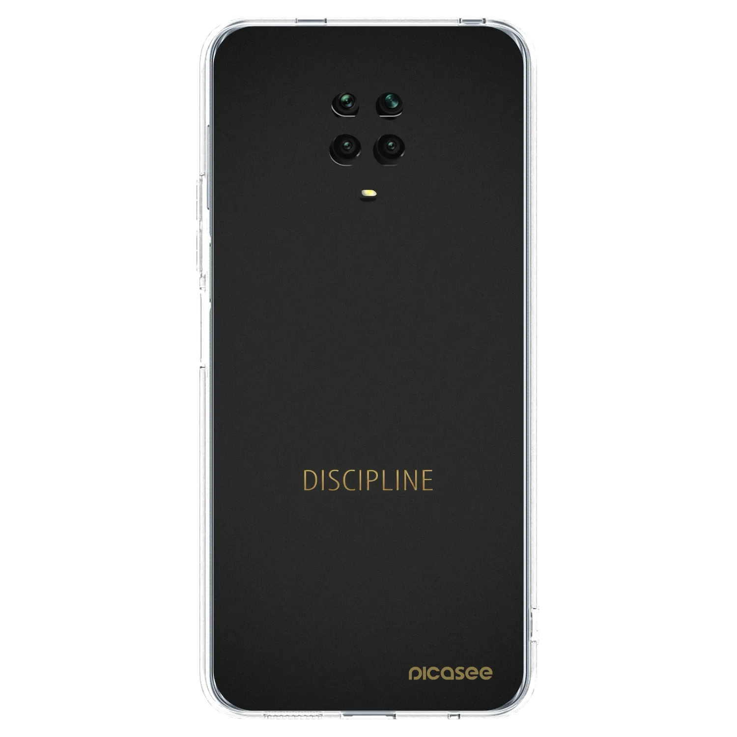 Picasee átlátszó szilikon tok az alábbi mobiltelefonokra Xiaomi Redmi Note 9 Pro - Discipline