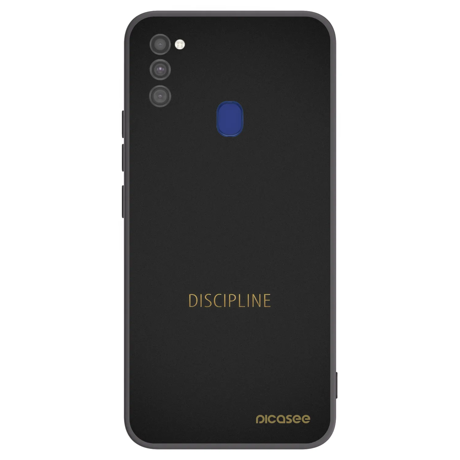 Picasee fekete szilikon tok az alábbi mobiltelefonokra Samsung Galaxy M21 M215F - Discipline