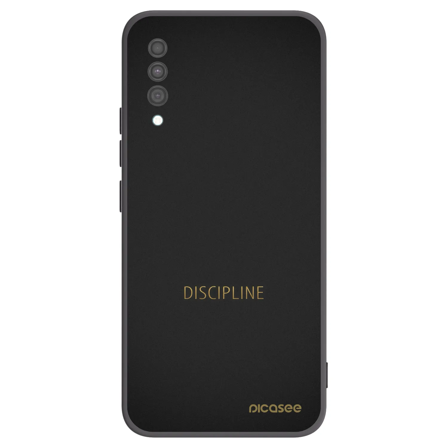 Picasee fekete szilikon tok az alábbi mobiltelefonokra Samsung Galaxy A30s A307F - Discipline