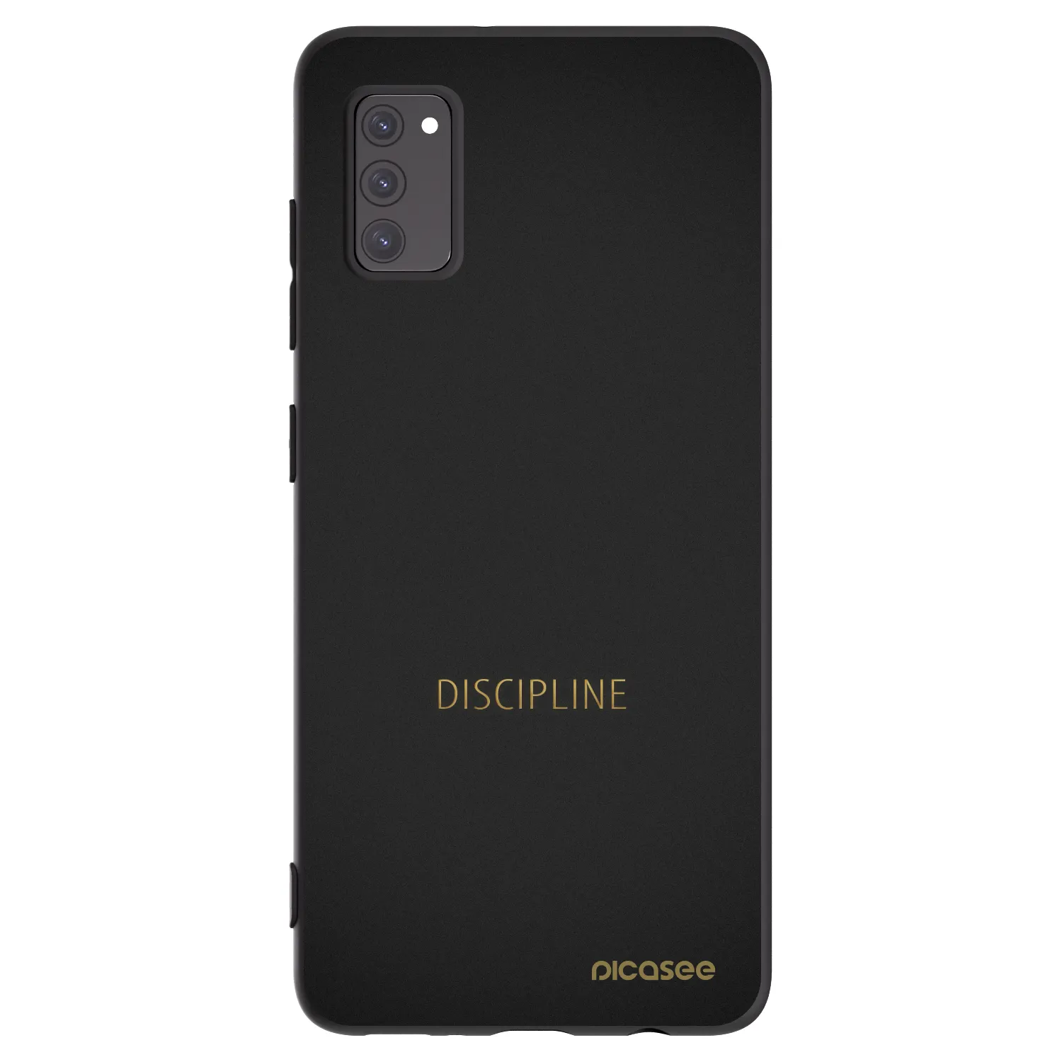Picasee fekete szilikon tok az alábbi mobiltelefonokra Samsung Galaxy A41 A415F - Discipline