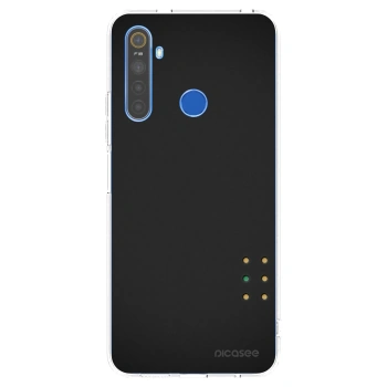 Picasee átlátszó szilikon tok az alábbi mobiltelefonokra Realme 5 - Pulse