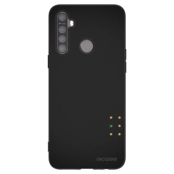 Picasee fekete szilikon tok az alábbi mobiltelefonokra Realme 5 - Pulse
