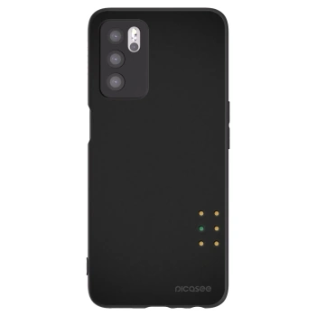 Picasee fekete szilikon tok az alábbi mobiltelefonokra OPPO A16s - Pulse