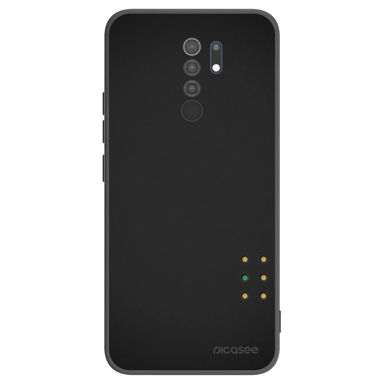 Picasee fekete szilikon tok az alábbi mobiltelefonokra Xiaomi Redmi 9 - Pulse