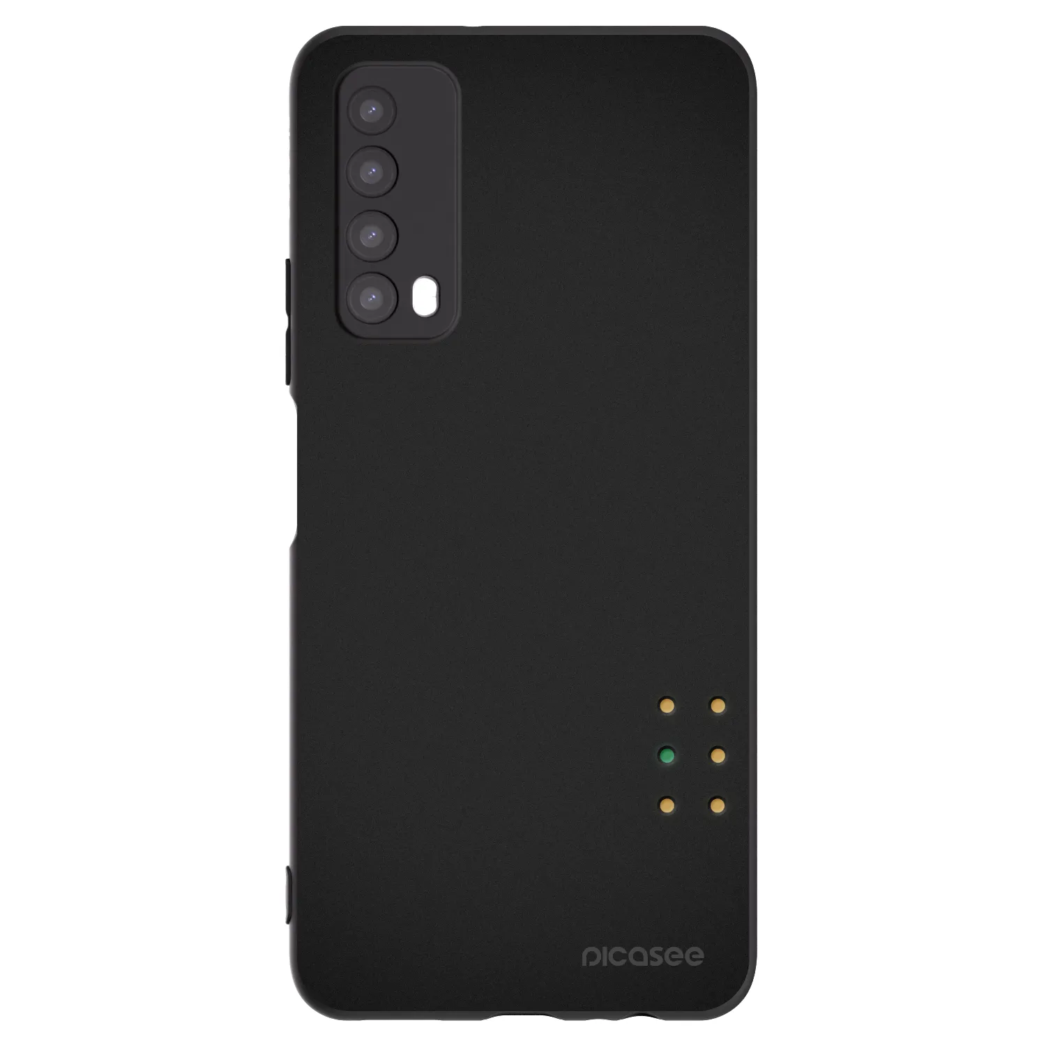 Picasee fekete szilikon tok az alábbi mobiltelefonokra Huawei P Smart 2021 - Pulse