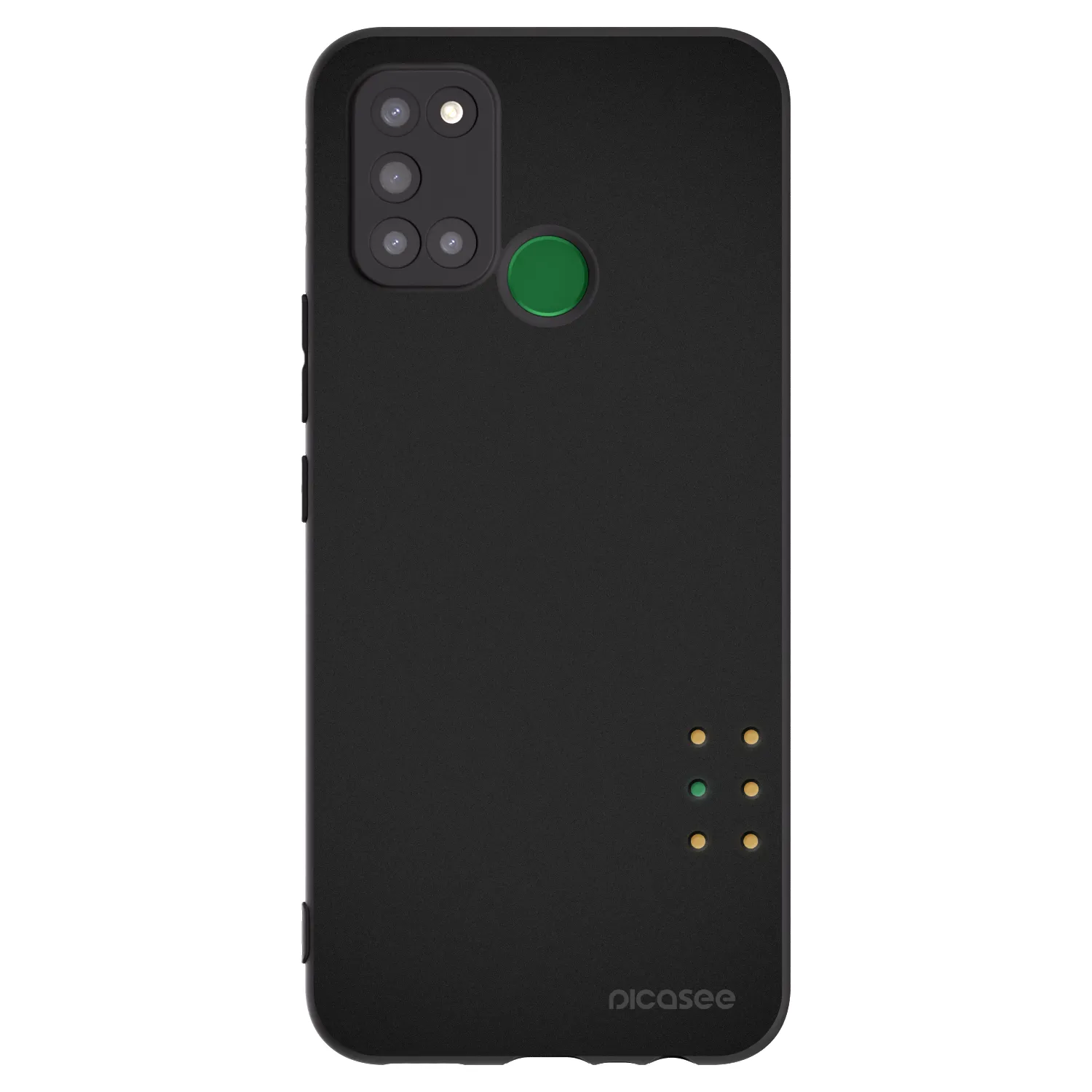 Picasee fekete szilikon tok az alábbi mobiltelefonokra Realme 7i - Pulse