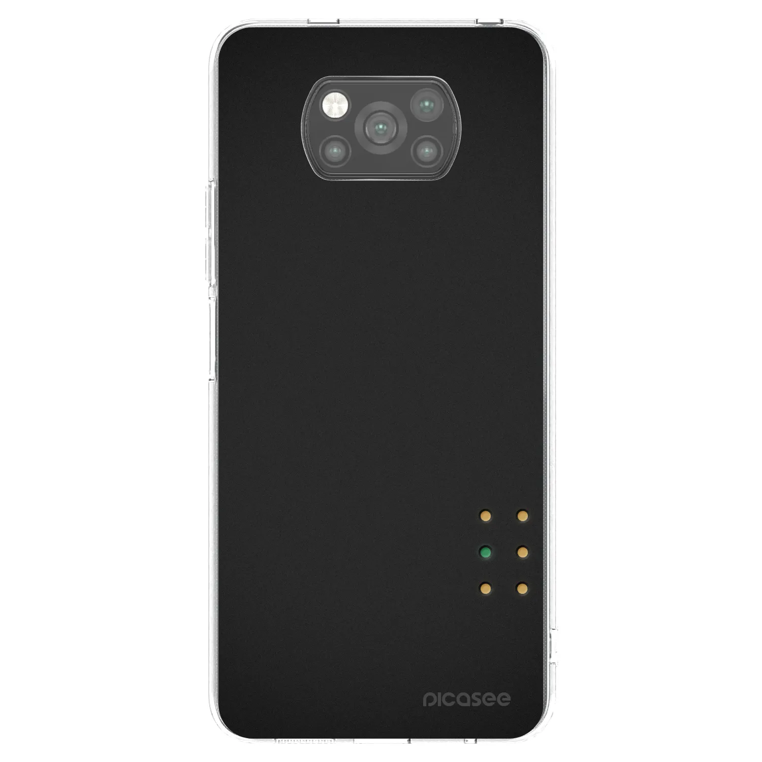 Picasee fekete szilikon tok az alábbi mobiltelefonokra Xiaomi Poco X3 Pro - Pulse