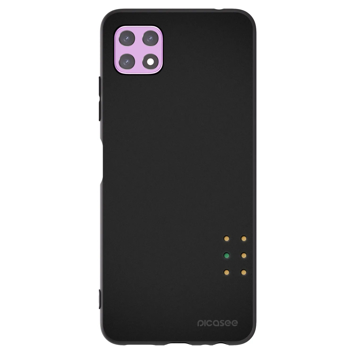 Picasee fekete szilikon tok az alábbi mobiltelefonokra Samsung Galaxy A22 A226B 5G - Pulse