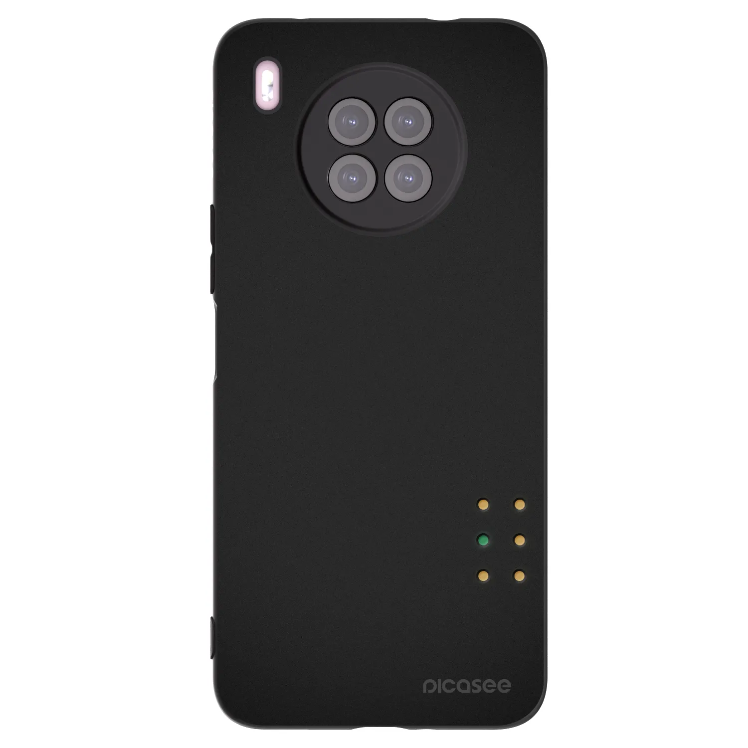 Picasee fekete szilikon tok az alábbi mobiltelefonokra Huawei Nova 8i - Pulse