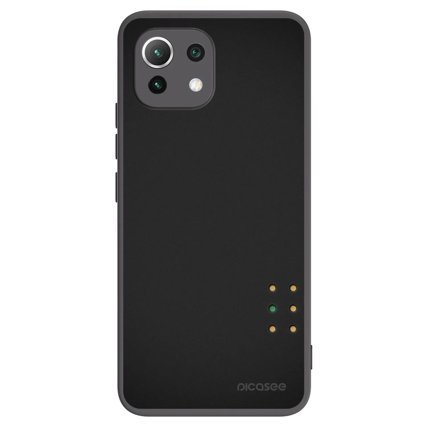 Picasee fekete szilikon tok az alábbi mobiltelefonokra Xiaomi 11 Lite 5G NE - Pulse
