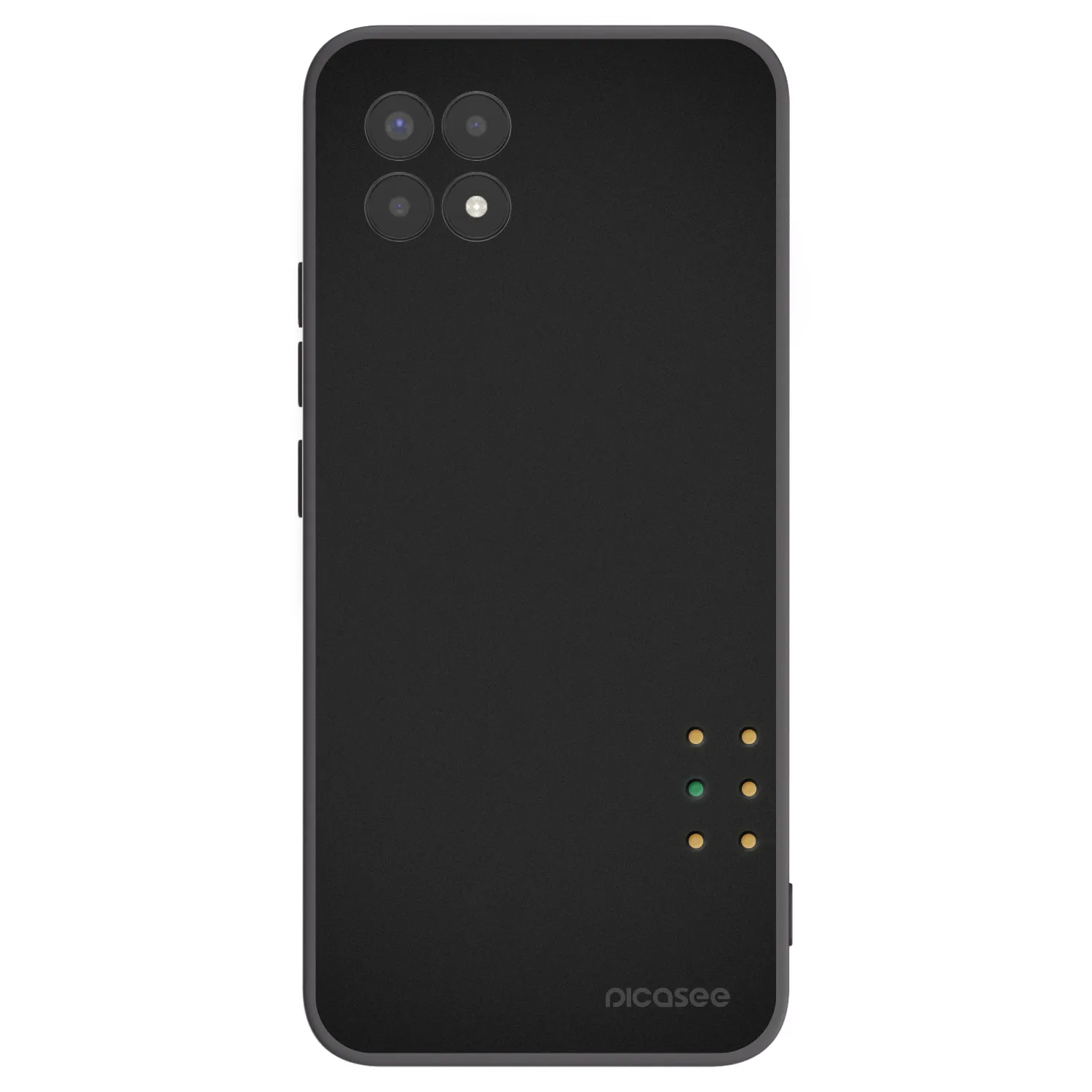 Picasee fekete szilikon tok az alábbi mobiltelefonokra Realme 8i - Pulse