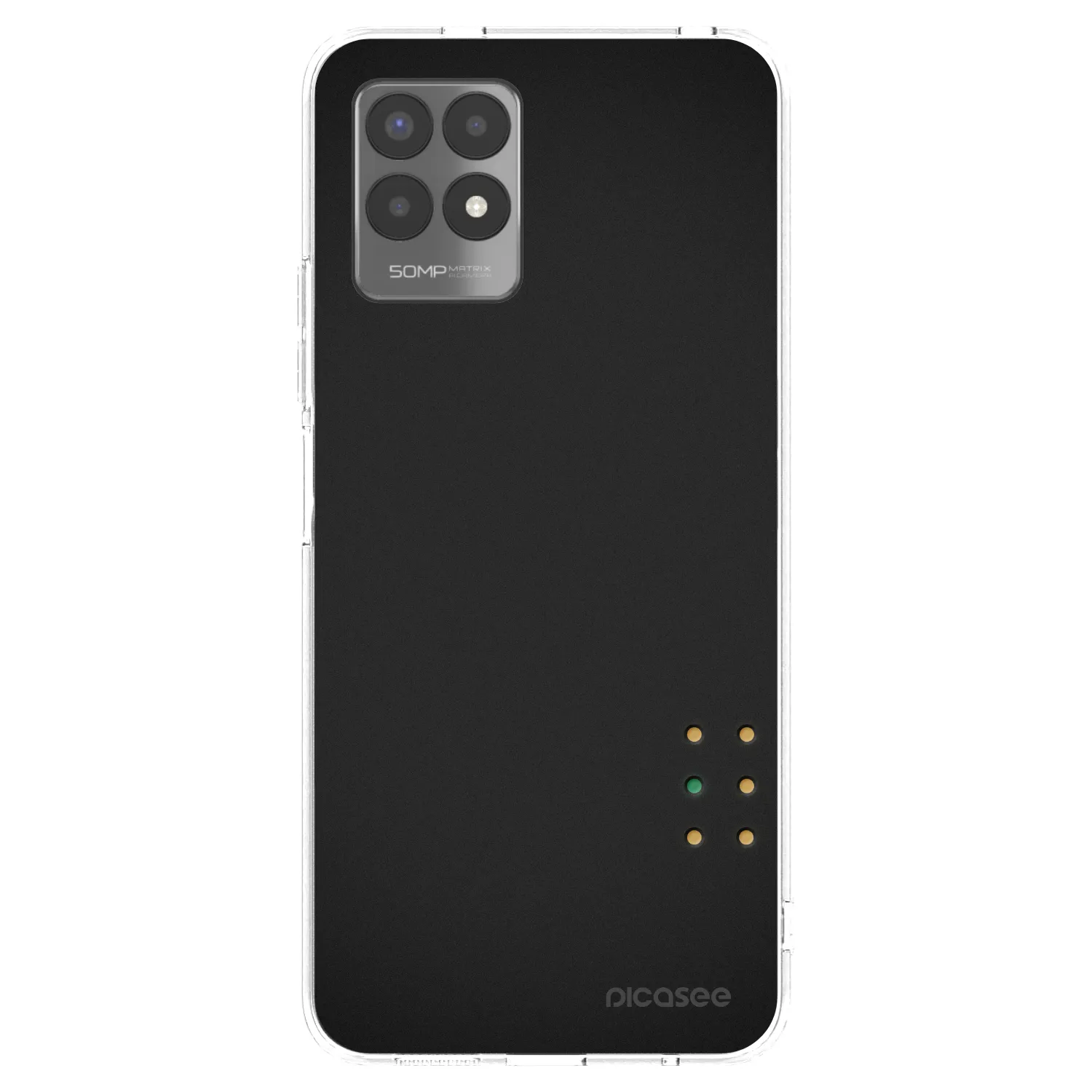 Picasee átlátszó szilikon tok az alábbi mobiltelefonokra Realme 8i - Pulse
