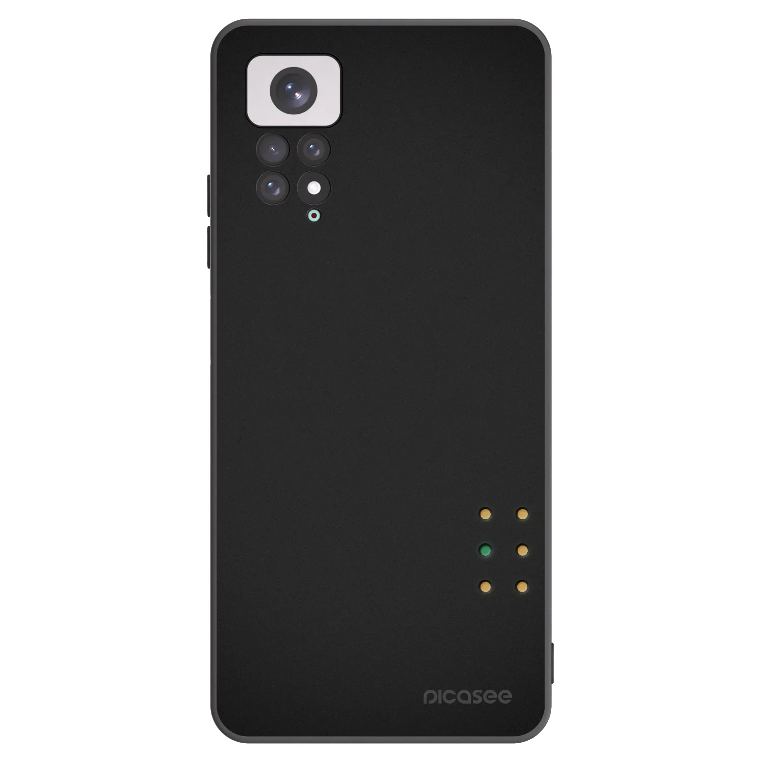Picasee fekete szilikon tok az alábbi mobiltelefonokra Xiaomi Redmi Note 11 - Pulse