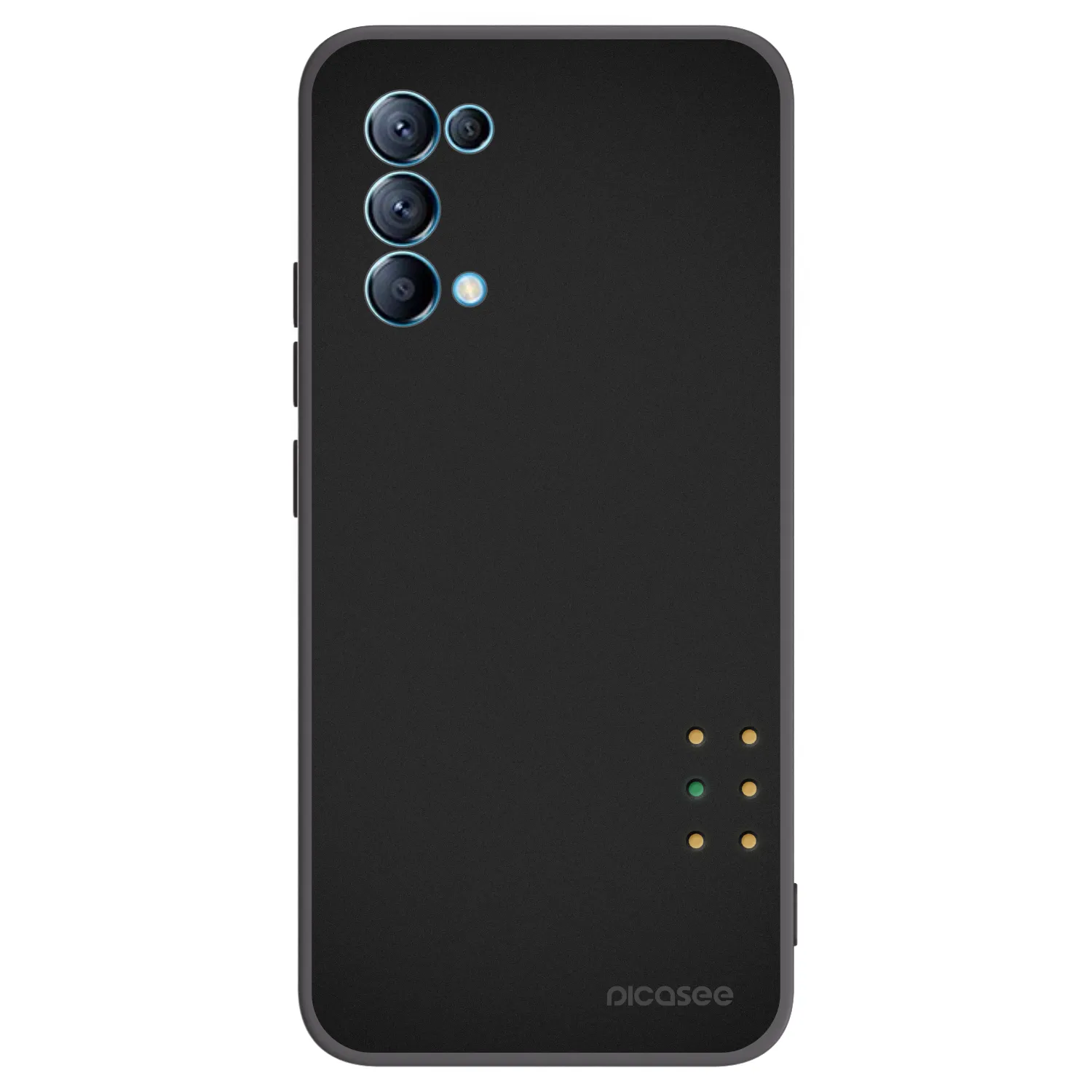 Picasee fekete szilikon tok az alábbi mobiltelefonokra OPPO Reno 5 5G - Pulse