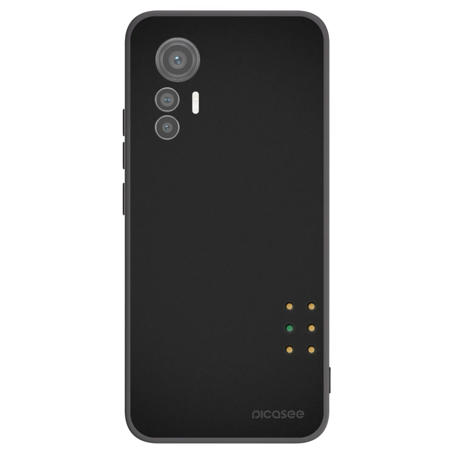 Picasee fekete szilikon tok az alábbi mobiltelefonokra Xiaomi 12 Lite - Pulse