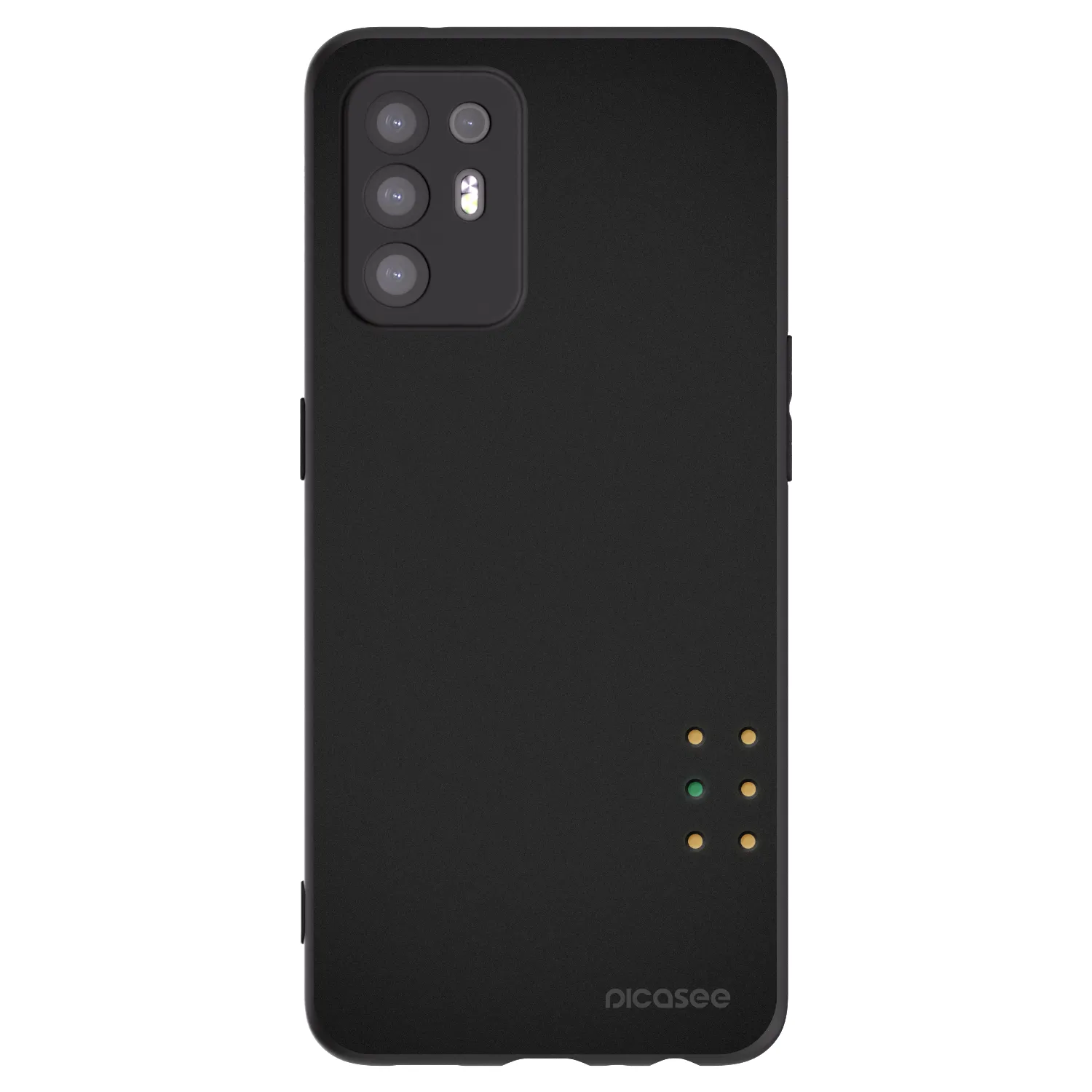 Picasee fekete szilikon tok az alábbi mobiltelefonokra OPPO A94 5G - Pulse