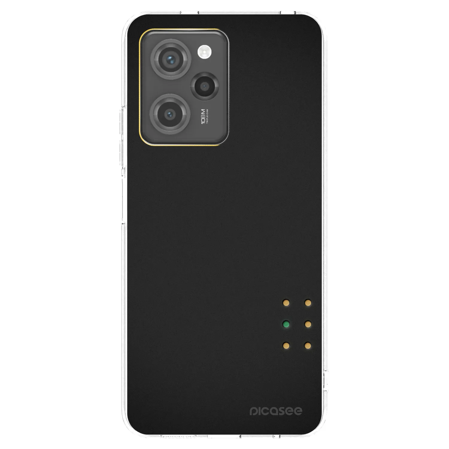 Picasee fekete szilikon tok az alábbi mobiltelefonokra Xiaomi Poco X5 Pro - Pulse