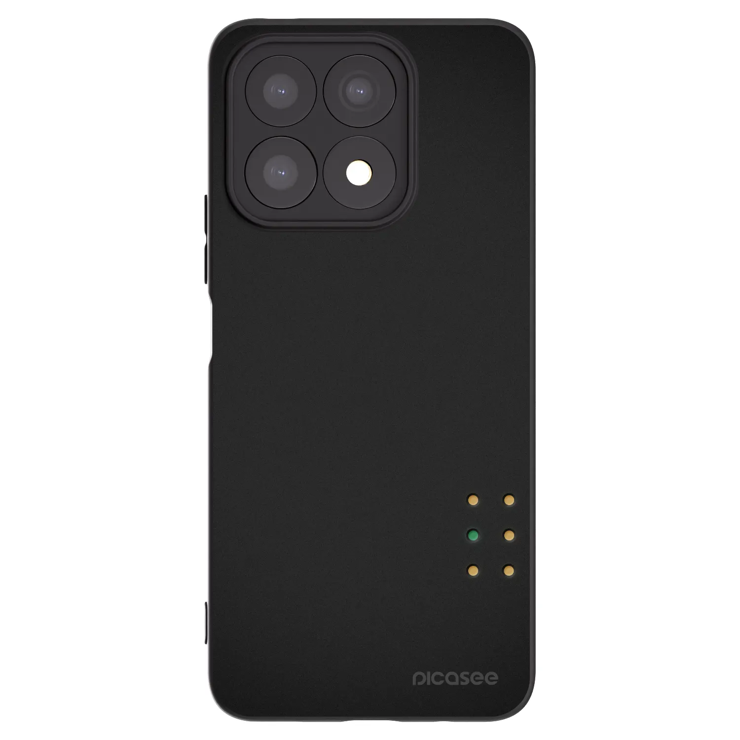Picasee fekete szilikon tok az alábbi mobiltelefonokra Honor X8a - Pulse