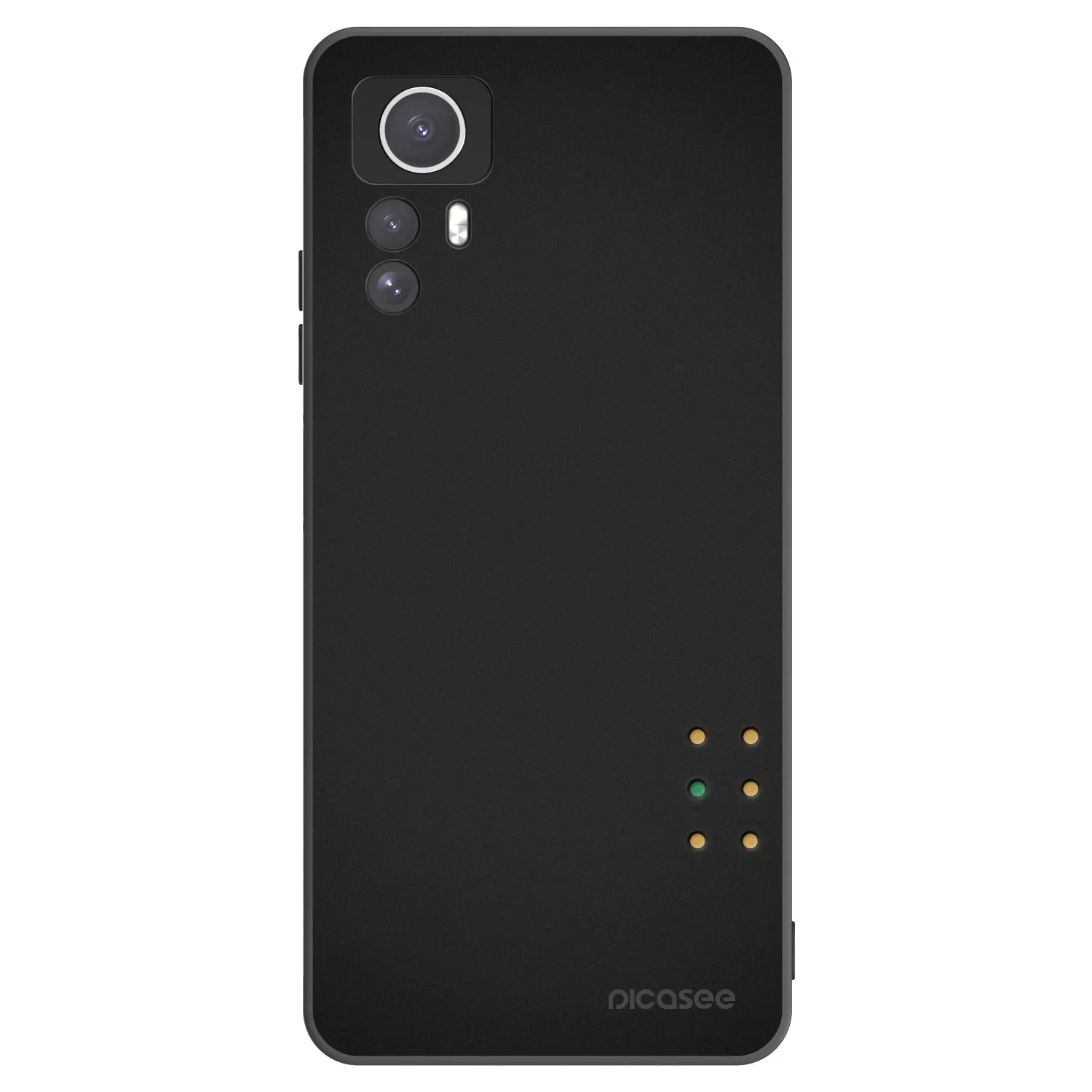 Picasee fekete szilikon tok az alábbi mobiltelefonokra Xiaomi Redmi Note 12S - Pulse