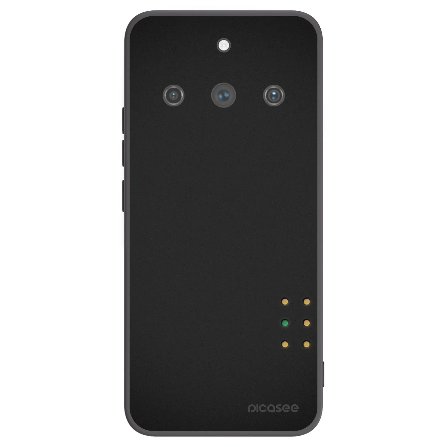 Picasee fekete szilikon tok az alábbi mobiltelefonokra Realme 11 Pro+ - Pulse