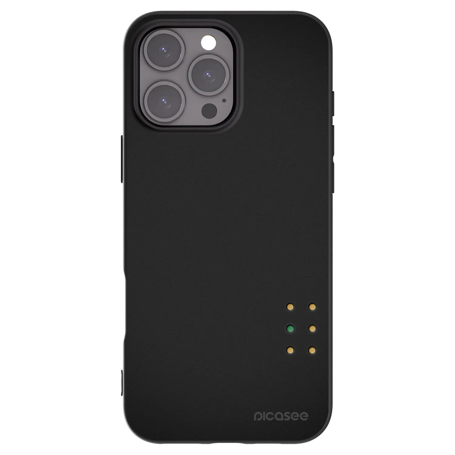 Picasee fekete szilikon tok az alábbi mobiltelefonokra Apple iPhone 16 Pro Max - Pulse