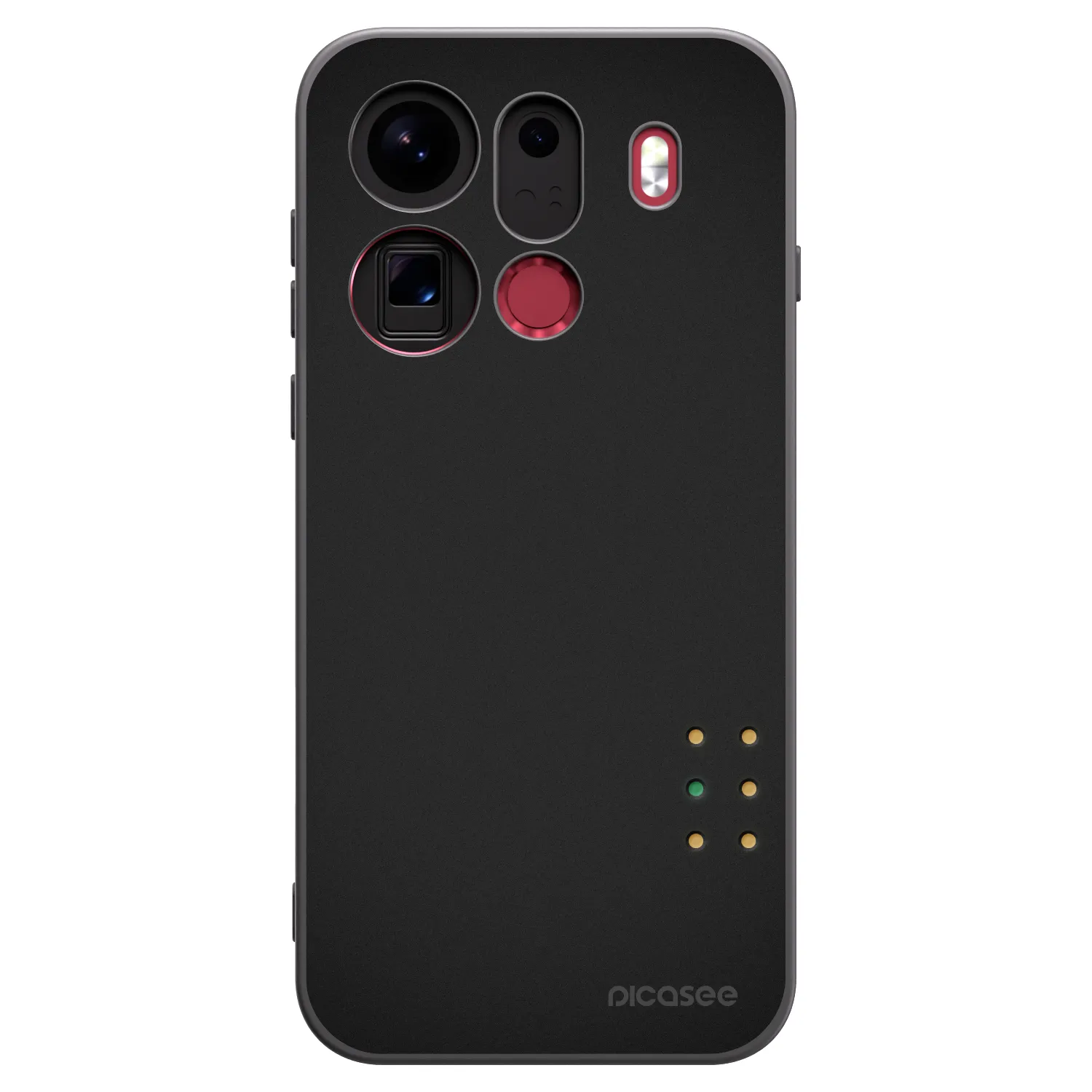 Picasee fekete szilikon tok az alábbi mobiltelefonokra OPPO Find X9 Pro - Pulse