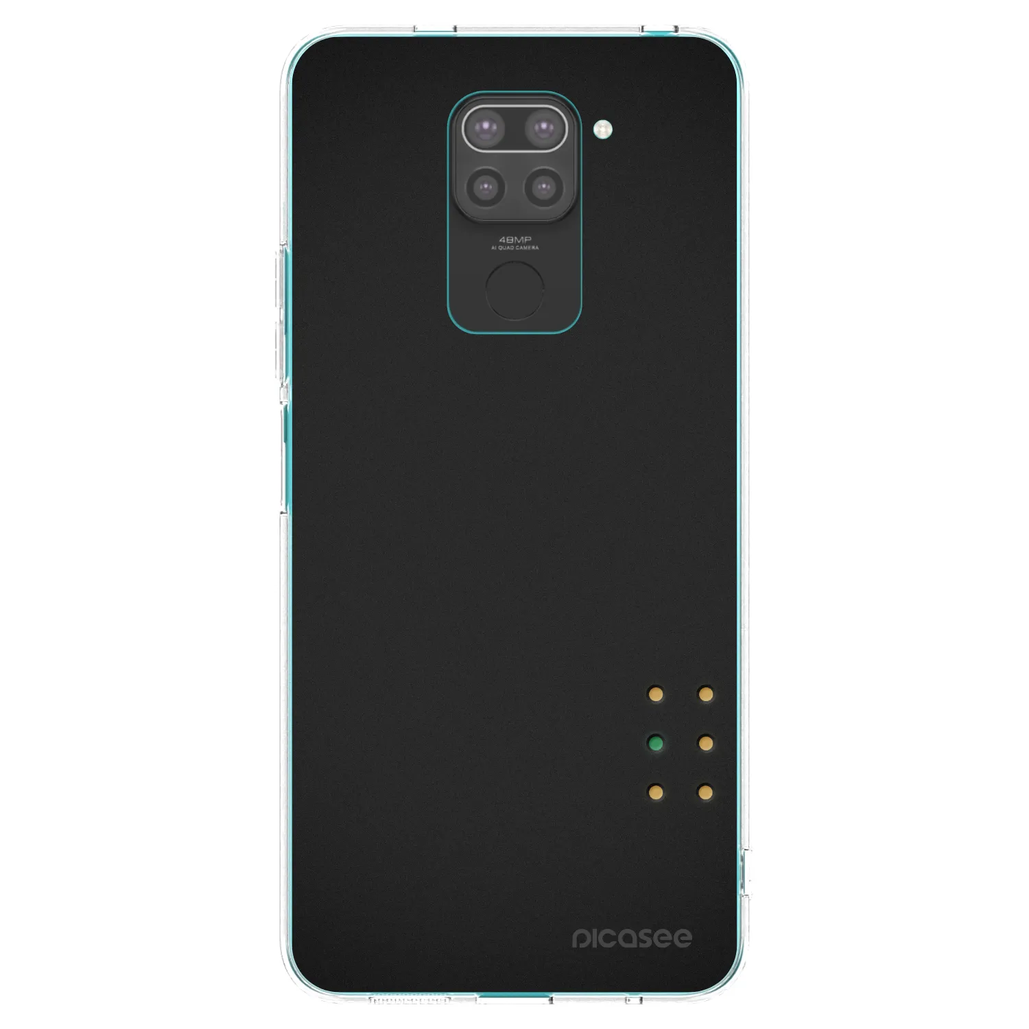 Picasee fekete szilikon tok az alábbi mobiltelefonokra Xiaomi Redmi Note 9 - Pulse