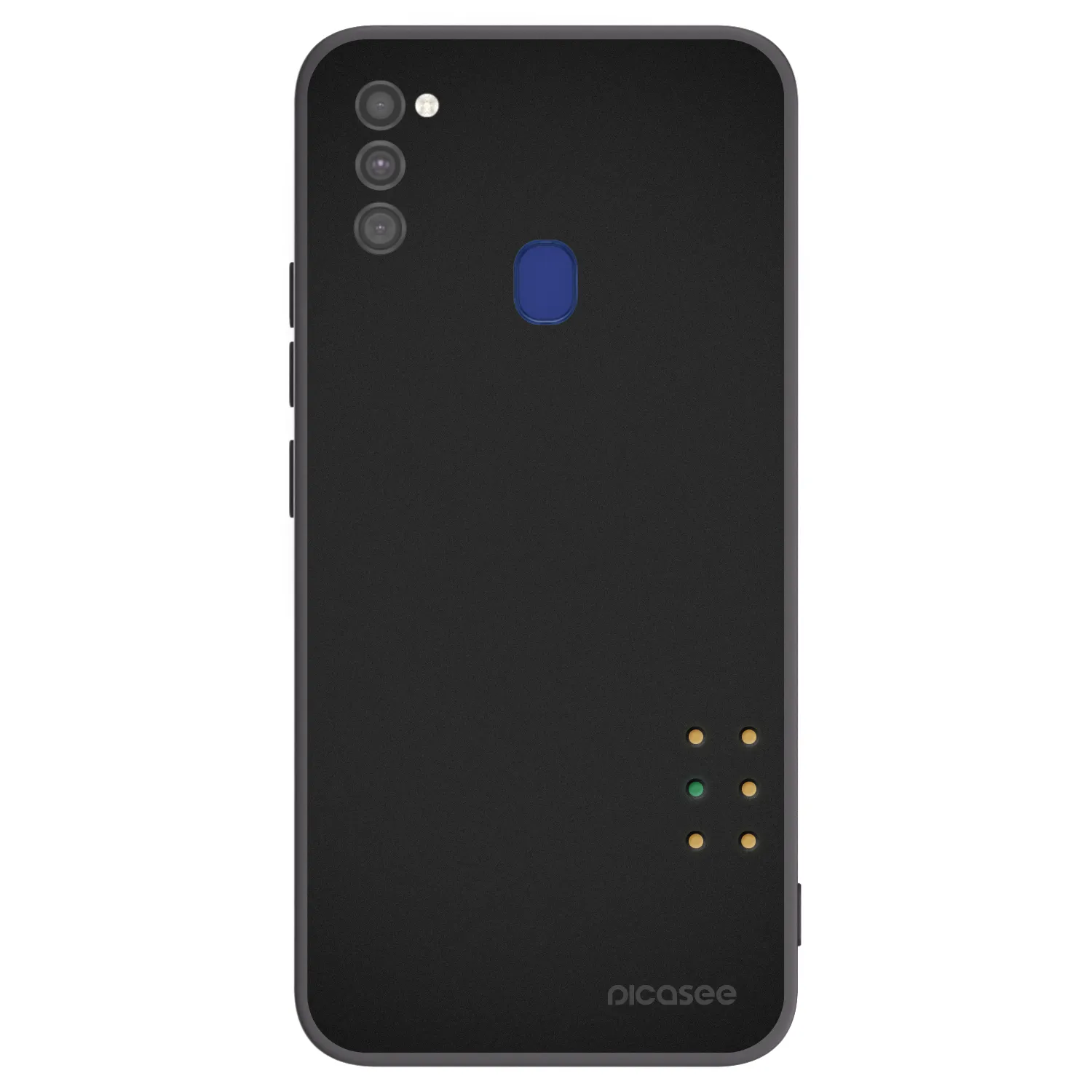 Picasee fekete szilikon tok az alábbi mobiltelefonokra Samsung Galaxy M21 M215F - Pulse