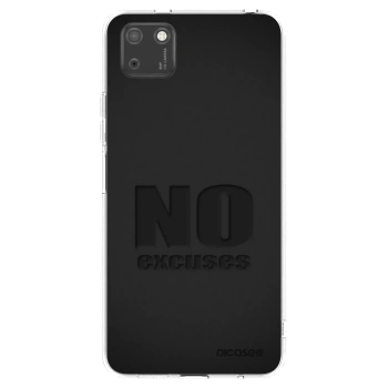 Picasee átlátszó szilikon tok az alábbi mobiltelefonokra Huawei Y5P - No Excuses