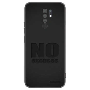 Picasee fekete szilikon tok az alábbi mobiltelefonokra Xiaomi Redmi 9 - No Excuses