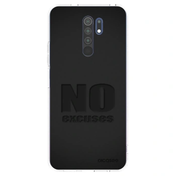 Picasee átlátszó szilikon tok az alábbi mobiltelefonokra Xiaomi Redmi 9 - No Excuses