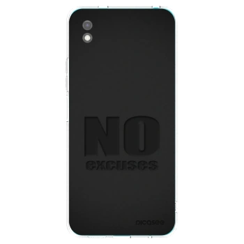 Picasee fekete szilikon tok az alábbi mobiltelefonokra Xiaomi Redmi 9A - No Excuses