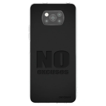 Picasee fekete szilikon tok az alábbi mobiltelefonokra Xiaomi Poco X3 - No Excuses