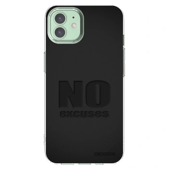 Picasee átlátszó szilikon tok az alábbi mobiltelefonokra Apple iPhone 12 - No Excuses
