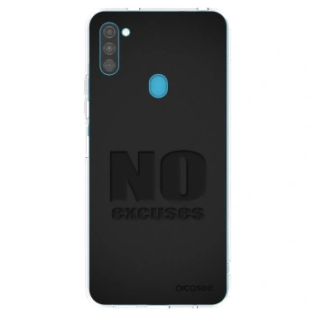 Picasee átlátszó szilikon tok az alábbi mobiltelefonokra Samsung Galaxy M11 - No Excuses