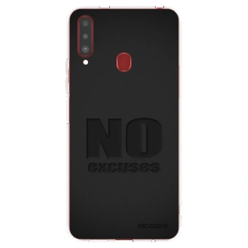 Picasee átlátszó szilikon tok az alábbi mobiltelefonokra Samsung Galaxy A20s - No Excuses