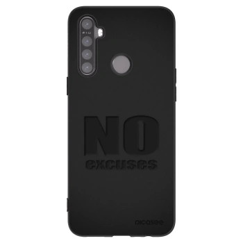 Picasee fekete szilikon tok az alábbi mobiltelefonokra Realme 6i - No Excuses