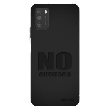 Picasee átlátszó szilikon tok az alábbi mobiltelefonokra Xiaomi Poco M3 - No Excuses